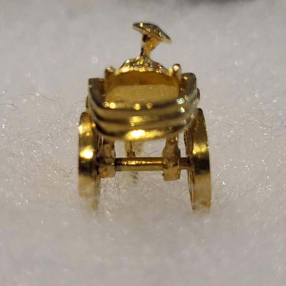 14K Gold Rickshaw Pendant - Picture 7 of 10